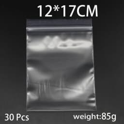 1 pack 4*6/5*7/6*8/7*10cm Bulk Thick Jewelry Packaging Zip Zipped Lock Reclosable Plastic Poly Clear Bags For DIY Stockpile
