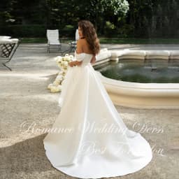 Classic Pleat Off The Shoulder A-Line Wedding Dress Sweetheart Women 2026 Backless Sweep Train Vestidos De Novia Customized