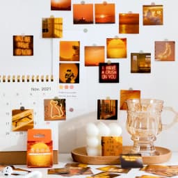 46pcs Dusk Landscape Decorative Stickers for Scrapbooking DIY Journaling Stationery Album Labeling Ins Inspired Stick-Ons