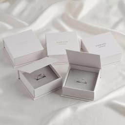 9*9*3.5cm Paper box custom logo necklace magnet box with sponge personalized logo jewelry package bulk flip cardboard box