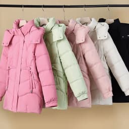 Korean Trend Women's Solid Color Long-sleeved Versatile Zipper Jacket Winter New Holiday Hooded Loose Warm Thickened Coat