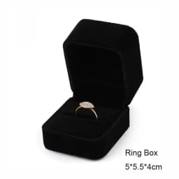 Black Velvet Full Range Jewelry Box Ring Earrings Storage Bracelet Box Pendant Necklace Jewelry Storage Box Gift Box