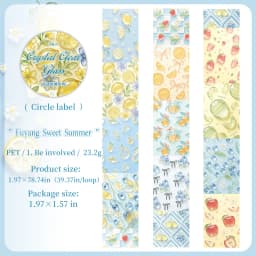 Journal GO 5cmx2m Crystal Cute Sticker Journaling Tape for Card Craft Decoration Scrapbook diy Masking Tape Stationery