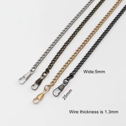 20pcs/lot 120cm DIY Silver Metal Purse Frame Chains Straps Bag Sewing Sewer Craft Accessories FF28-1