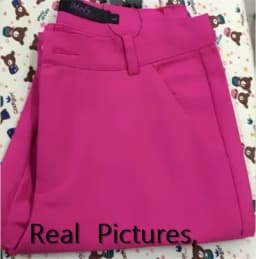 Spring Summer Slim OL Pencil Pants Women Casual Elegant Mid Waist Ankle-length Pantalones Big Size 4xl Spodnie Office Trousers