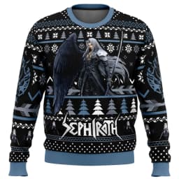 Final Fantasy Anime 2026 New Merry Christmas Ugly Sweater Series Men's and Women's Winter Fashion Casual Sweatshirt