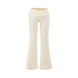 Women Folded Low Waist Cotton Jersey Foldover Pant Soot