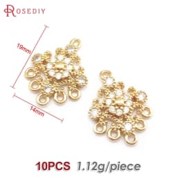 High Quality 18K Gold Color Brass and Zircon More Style Earrings Connect Charms Pendants Jewelry Making Diy Findings Accessories