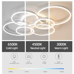 Home Ceiling Chandelier Modern Luxury Ring Ceiling Lamp Nordic Minimalist Lighting Smart Remote Control Ceiling Light Fixture