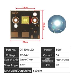 12V 36V LED Stage Light Chip 40W 60W 80W 120W 150W 200W 300W 400W Cold White Luminous For Moving Head Disco DJ Lamp Accessories