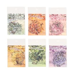 JIANWU Vintage Tree Landscape Material Collage Scrapbooking PET Sticker Creative DIY Journal Stationery