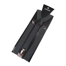 Solid Color Elastic PU Leather Suspenders Braces Men Black Red Adjustable With Straps For Wedding Suit Skirt Accessories Gift