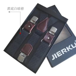 Leather Suspenders Men 3.5cm Y-Back 3 Clips Male Suspensorios Adjustable Elastic Trouser Braces Strap Belt Suit Accessories