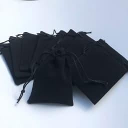 200 Pieces Velvet Dust Bag Black Multi-Color 10x12 Cm 7x9 Cm 5x7 Cm Drawstring Gift Packaging Small Jewelry Storage Bags