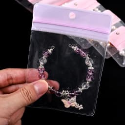 10Pcs Multi Size EVA Hang Hole Self Seal Packaging Bags Jewelry Organizer For Earrings Bracelet Storage Display Gift Packaging