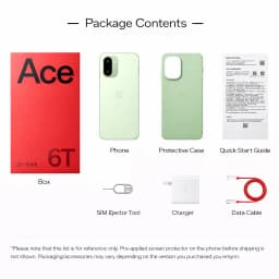 NEW OnePlus Ace6T 5G Unlocked Snapdragon8 Gen5 6.83 inch AMOLED 165HZ 8300mAh SuperVOOC100W Charge 50MP Google ColorOS16 ACE 6t