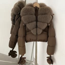 OFTBUY New Short Outerwear Hood Duck Down Luxury Real Fur Down Jacket with Removable Gloves Women Puffer Coat with Real Fox Fur