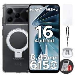 Global Version DOOGEE Note 56 VIP Smartphone Android 16 6150mAh Large Battery 6.56'' Display 24GB 64GB 8MP Camera Mobile Phone