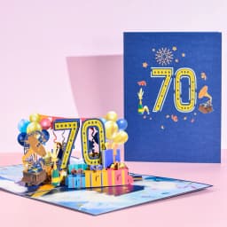 Anniversary Card, Pop Up 1st 18th 21th Birthday Card, Anniversary Number Greeting Cards for Wedding Wife Husband Girlfriend