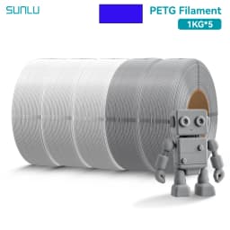 SUNLU 5KG PLA/PETG/ High Speed Matte PETG Filament 1.75mm 1KG Without Tray 3D Printer Filament for 3D Printer,Refll Filament