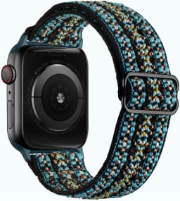 Nylon Strap for Apple Watch Band Ultra2-1 49mm 41mm 45 mm 38/42 Bohemian Elastic Bracelet iWatch Series 9 8 7 6 5 4 3 Se 40/44mm