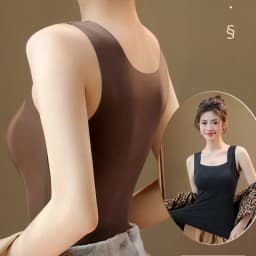 German Fleece Thermal Underwear High-Quality Autumn Winter Base Layer Warm Top Bra-Free Comfortable Undergarment