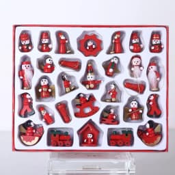 Creative Christmas Tree Decoration Wooden Small Pendant Small Ornaments Boxed Window Props Ornaments Christmas Decorations