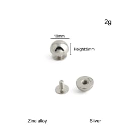 30/100/200PCS 8-20mm Mushroom Dome Bolt Metal Round Button Rivets For Handbag Clothing Decoration Screw Back Studs Accessories