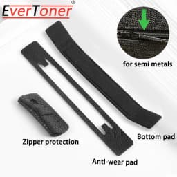 EverToner Purse WOC Metal Buckle Corner Guards, Felt Base Shaper Saver and Anti-wear Sheet for Wallet on Chain Bags