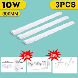 Led Closet Lamp Under Cabinet Light 110V 220V Led Tube Lamp Bar 20W Kitchen Cabinet Led Tube Indoor Lighting For Bedroom Closets