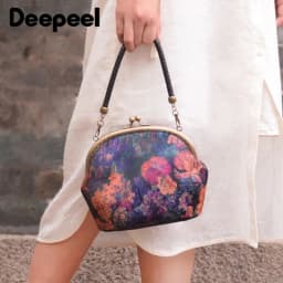 Bronze Purse Handle Semicirc Frame Purses Bags Metal Kiss Clasp Lock Sewing Handbag Handles DIY Bag Accessories