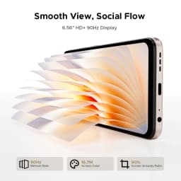 DOOGEE Note56 X Mobile Phone 8.45mm Slim Body 6.56" 90Hz Screen Android 16 6150mAh Battery Al Scene Recognition Smartphone