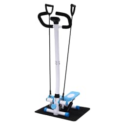 Fitness Twist Stepper Home Exercise Stepping Machine With Handlebars & Resistance Band 150KG, Adjustable Height