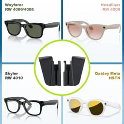 1PC For Ray-Ban Meta Wayfarer/Skyler/Headliner Smart Glasses Sillicone Anti-glare Light Shield Baffle for Meta Oakley HSTN
