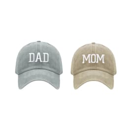 DAD MOM Embroidered Baseball Hat Men's and Women's Retro Vintage Fashion Couple Hat Hip Hop Hat