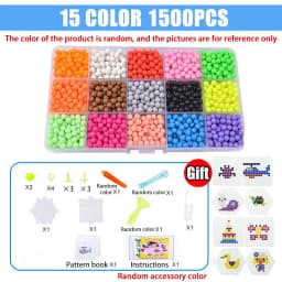 Magical Water Sticky Beads Toy Set DIY Handmade Children Water Spray Magic Crystal Beads Puzzle Craft Kits Kids Educational Toys