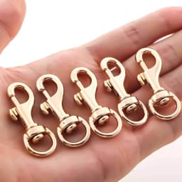 5pcs Metal Swivel Lanyard Snap Hook, Key Chain Swivel Hook Lobster Claw Clasp