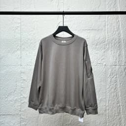Prowow Men Solid Round Neck Sweatshirts Hip-hop Loose Sports Pullover Top Male Zipper Pocket Decoration Sports Shirt