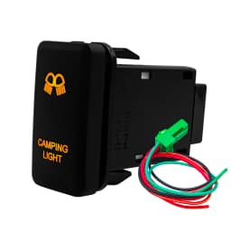 Amber Led Light 12V Car Push Button Switch Winch A/C ON OFF For Toyota 4Runner Tacoma Land Cruiser Reiz Hilux Prado FJ Cruiser