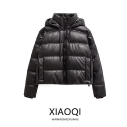 Warmth Thickened Leather Jacket Women's Autumn Winter New Arrival Long Sleeve Windproof Coat Outerwear Comfortable Cotton Clo...
