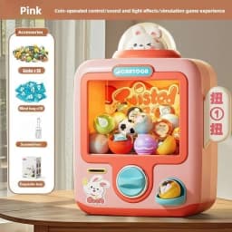 Children Desktop Game Machine Surprise Blind Ball Coin Play Game Mini Clip Doll Claw Arcade Machine Kids Birthday Christmas Gift