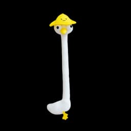 Funny Design Long Neck Animal Pendant White Color 40CM White Goose Bag Pendant Creative Gift Cute Style Cartoon Pendant