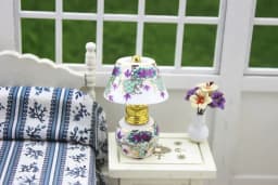 Dollhouse Mini Scene Pocket DIY Ceramic Supplies Ceramic Desk Lamps Decor Accessories Living Room Furniture Decoration Toys
