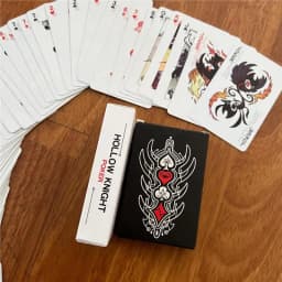 Hollow Knight Standard Poker Card Set Black and White Playing Card Game Card Group Portable Creative Board Game Gift Collection