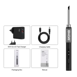GVDA Electric Soldering Iron Welding Tool Ceramic Heater Welding Solder Rework Station Repair Heat Pencil Portable Soldering Pen