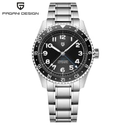 PAGANI DESIGN PD1784 Men’s GMT Automatic Mechanical Watch DG5833 Stainless Steel Sapphire Crystal Waterproof Local Delivery