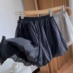 2026 Summer High Waist A Line Wide Leg Puffed Shorts Skirt Chiffon Casual Loose Fit Flowy Boho Style