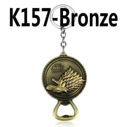 Dragon House Keychain Targaryen Dragon Shape Keyring for Fan Collection Accessories Friends Gift