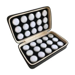Transparent Gemstone Gem Jar Display Box Loose Diamond Jewelry Storage Carrying Case Nail Gem Stones Holder Organizer Container