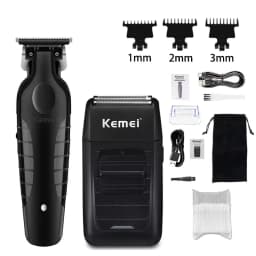Kemei KM-2296 KM-2299 KM-1102 Professional Hair Clipper Kit Electric Shaver Male Hair Cutting Machine Men’s Cordless Trimmer